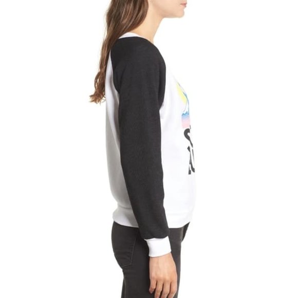 Wildfox Black and White Snow Bum Sweatshirt - Picture 3 of 11